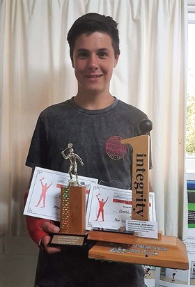 Squash Junior Champ & Integrity Award Winner 