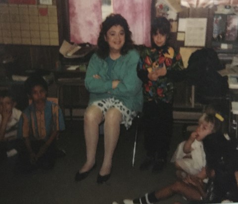 Patsy with her students