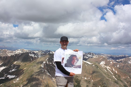 Serg on top of Mt. Elbert Climbed in Honor of Mom