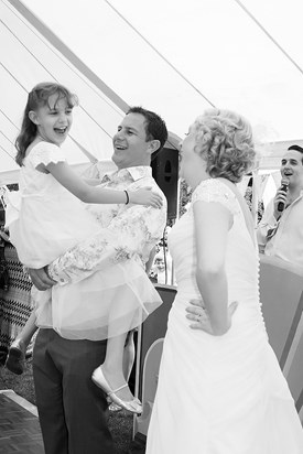 A lovely moment – captured by Benjamin Holmes (aged 9) on Ben & Vicky's wedding day.