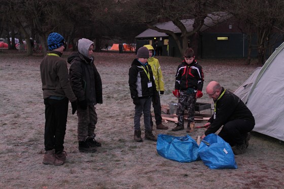2015 Fire and Ice camp with Scouts