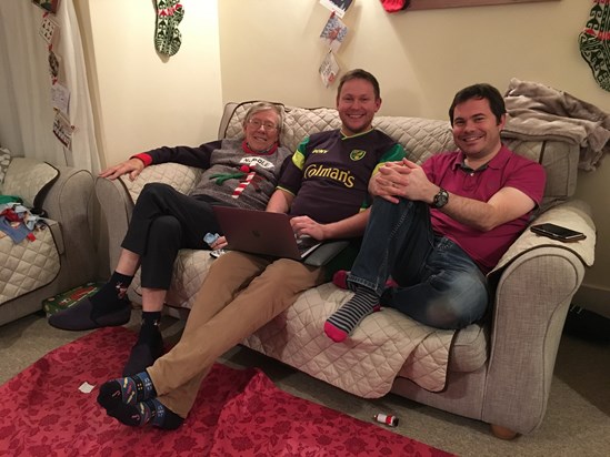 3 men at Christmas 