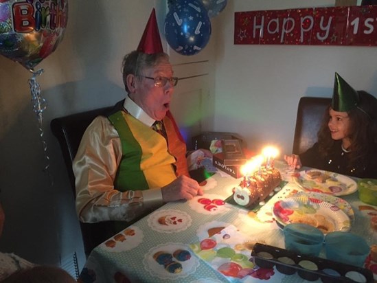Grandpa’s 78th, Monty’s 1st birthday 