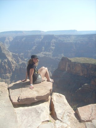 Amy at the Grand Canyon