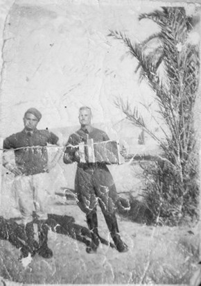 Giuseppe Torcasio:  on right WW2 North Africa