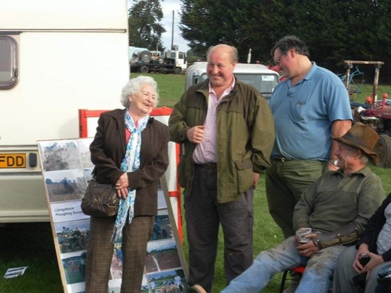 Nancy, John and Roger at the Ploughing Match at Red House