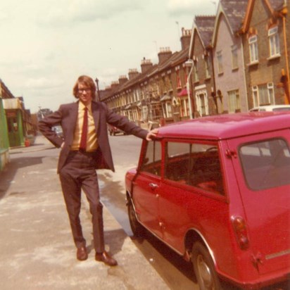 Vic & Mini, St James Rd, Stratford - late 1960s