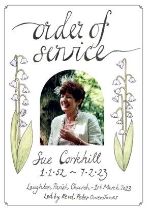 Sue's Order Of Service cover