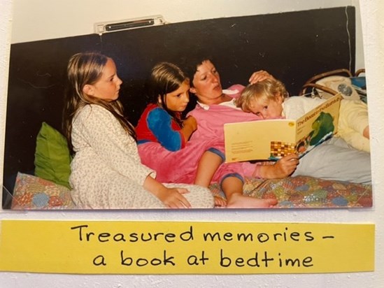 Treasured memories - a book at bedtime