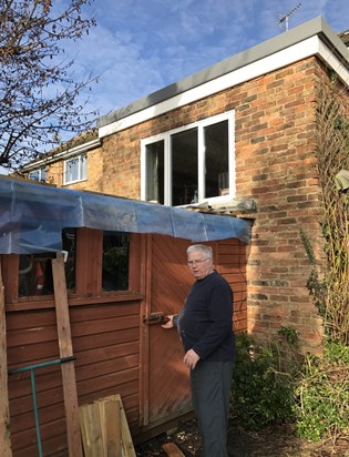 Dad and beloved shed