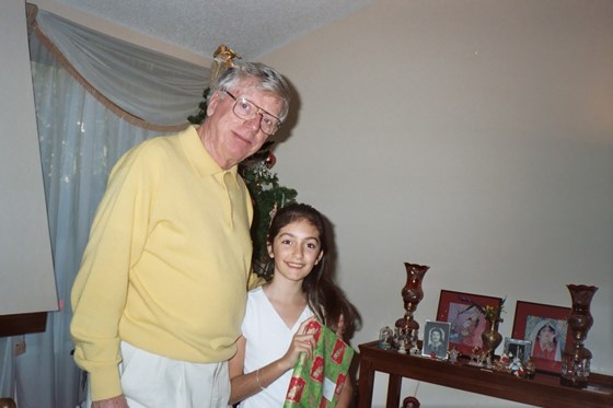 Christmas 2004 with Grand-Daughter, Donya
