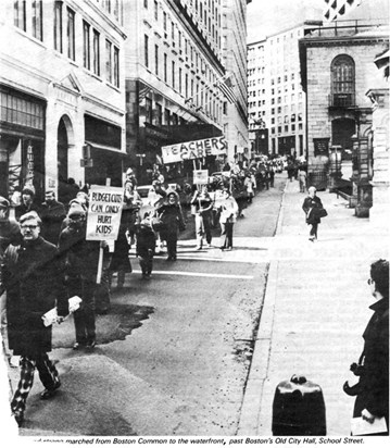 Teacher's Union march on Boston, 1979 (look for the plaid pants...)