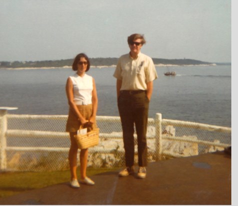 John & Elaine at Boothbay Harbor, 1971