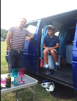 Camping with uncle Mark.x