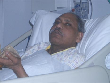 dad in hospital