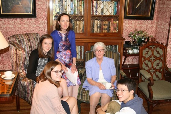 Family celebration - with Mum's beloved grandchildren (and Caitlin!)