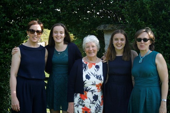 Isobel and her daughters, Rhiannon and Caitlin and her granddaughters, Emily and Rosie. 