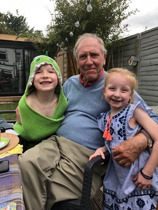 Grandad with Jack & Lexi