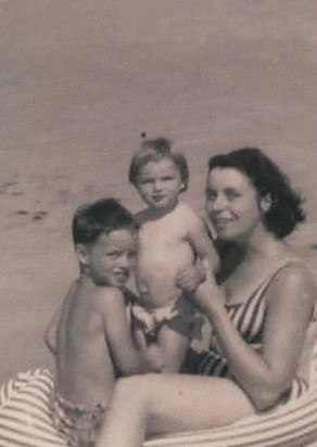Special day on the beach with our dear lovely Auntie Iris with nephew Kevin & niece Kim xx