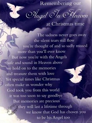 angel in heaven at christmas time xx