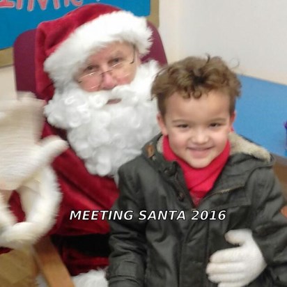 Donell with Santa