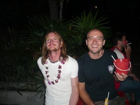 David with Jonnie Blonde,Thailand 2009