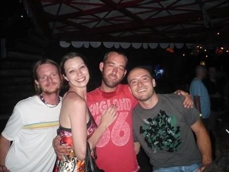David with Baz and Jonnie Blonde,Thailand 2009