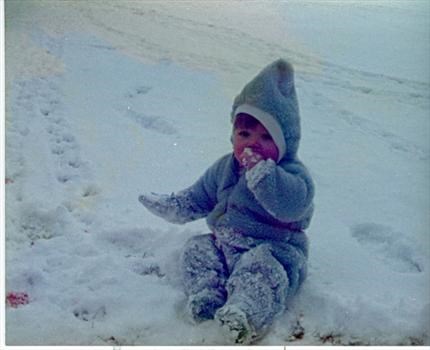 David in his first snow 1978/9