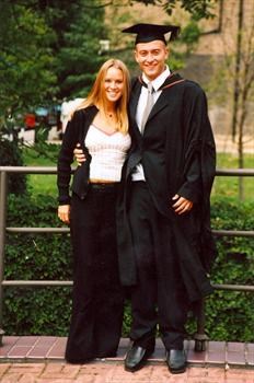 David's graduation with Kerry 2002