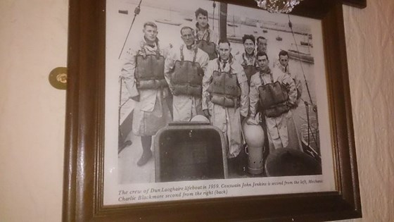 Crew of dunlaoghaire lifeboat 1959 mr sam hughes, mr john jenkins , mr charlie blackmore 