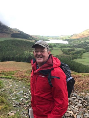 On one of his many walking holidays. Photo by Mark