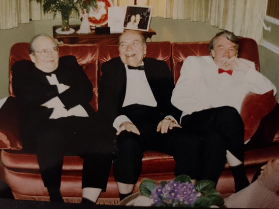 John and the chaps having a laugh