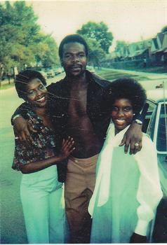 Floyd(center)  with the mother of his children, Diane (oleft) and his siter,  Mary