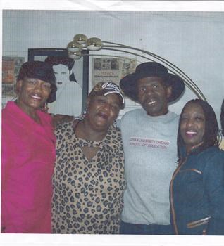 Picture taken only weeks before Floyd's death with three of his sisters