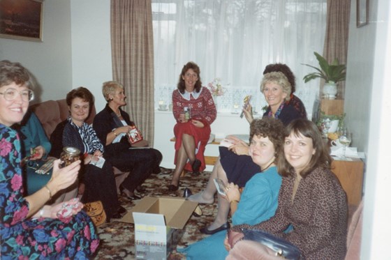 Girls in the hood: get together at Gill's house in the 90s