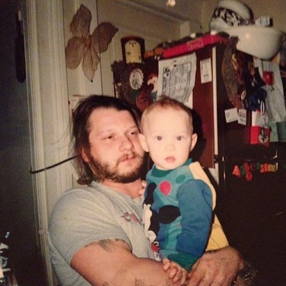 Kev with Nicholas when he was just a baby <3
