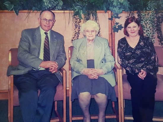 Richard and Beryl with Richard's Mum