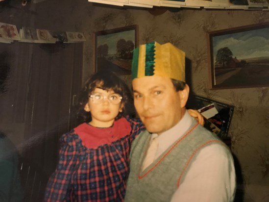 Richard with his first granddaughter, Roxanne