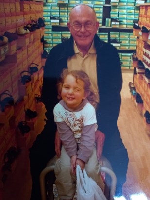 Richard with his Grandaughter Lola