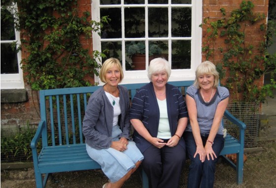 School friends l-r Jacqui, Irene and Sue marking their 60th birthdays at Dunham Massey in 2010.