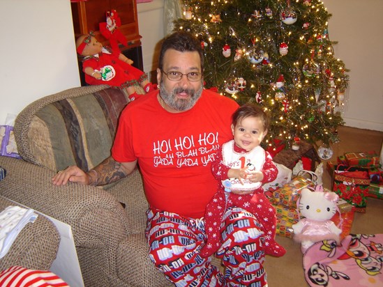Grandpa & Tristan - December 25, 2004