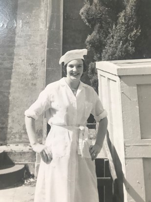 Barbara working at Aynho Park House 1960s