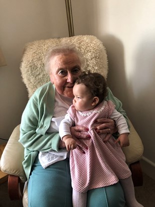 Nan and her great granddaughter Emma 