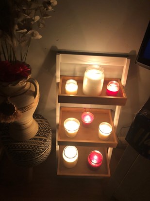 Some candles burning in memory of you 