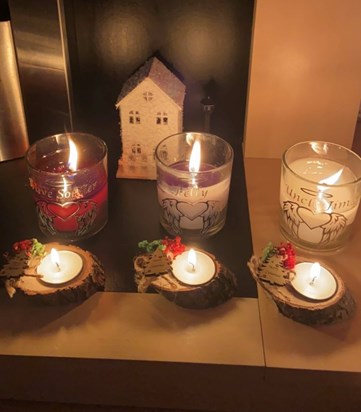 Second heavenly Christmas candles🤍🕊️ from mom, Jess and Ken xxx