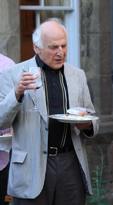 Walter waiting for food and drink in 2010