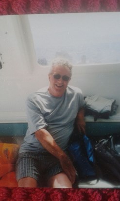 Dad on a boat trip