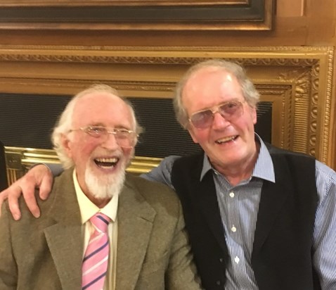 Bernard and Mervyn at Joan’s 70th birthday at The Dunadry Hotel in March 2019