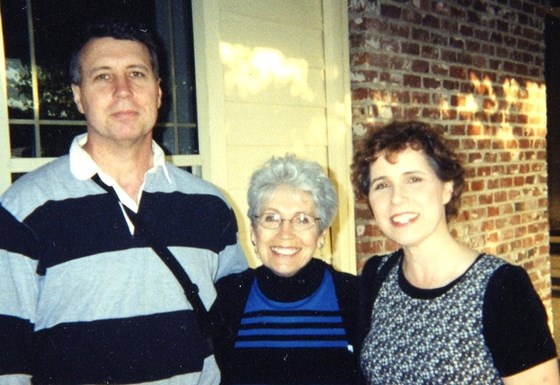 Tom with his aunt and sister Annette