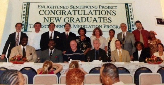 TESP Graduation ceremony with 4 judges in front row